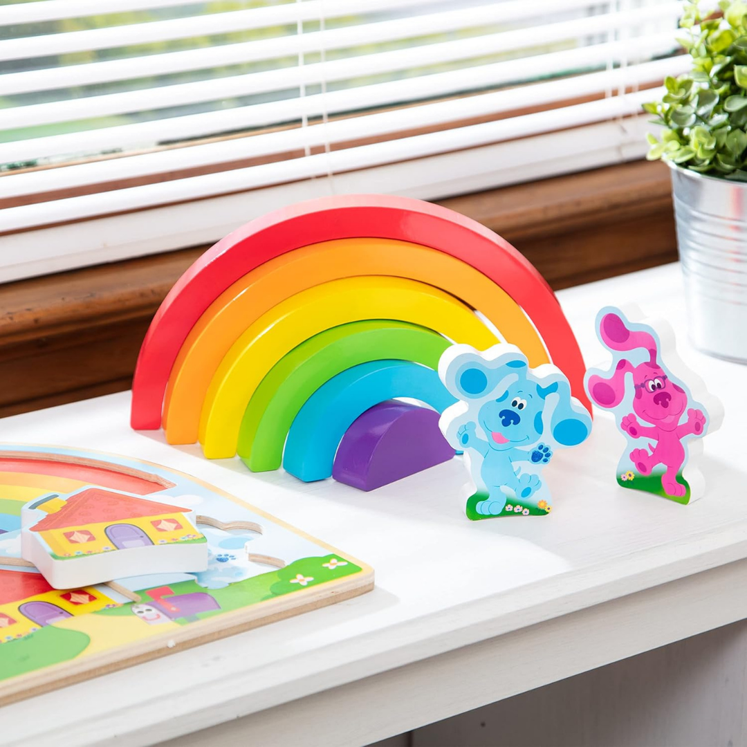 Melissa & Doug BCY Wooden Rainbow Stacking Puzzle (9)